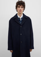 Relaxed doublé coat dark navy