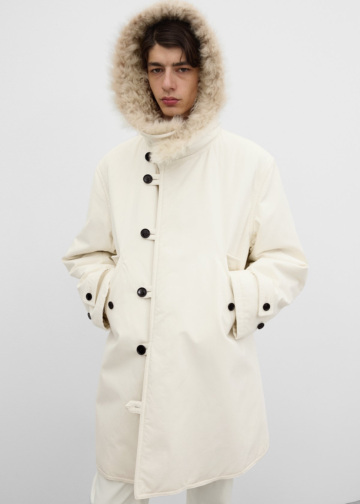 Winter parka off-white
