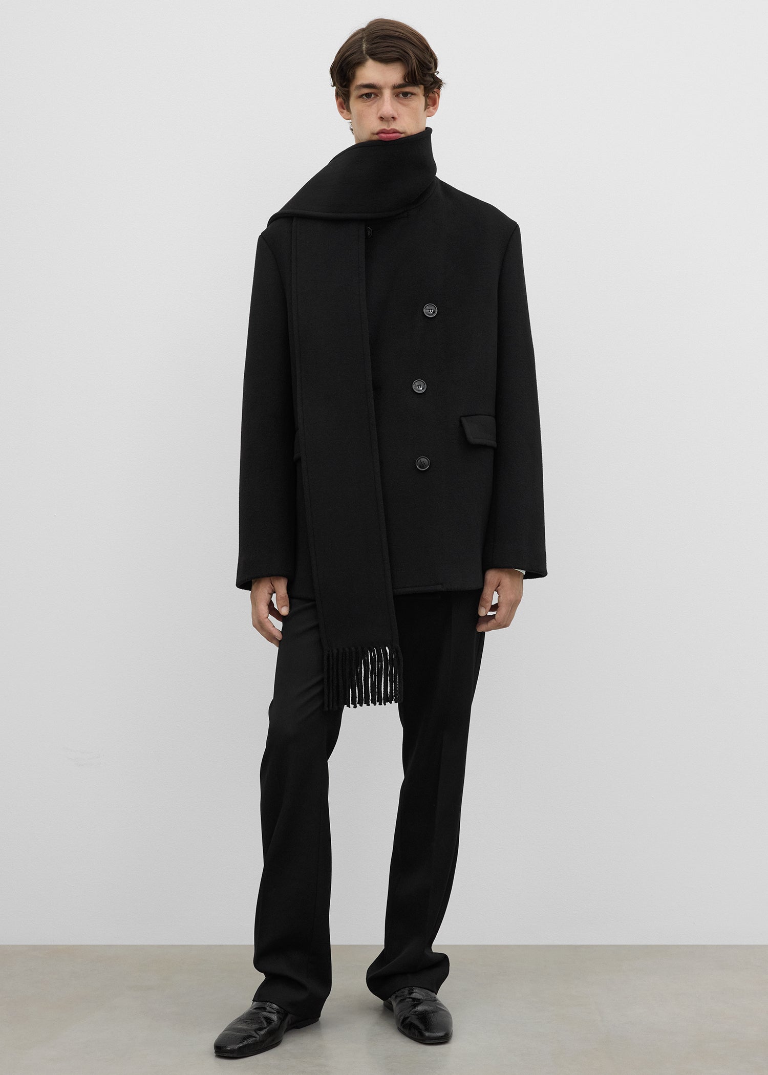Scarf peacoat black