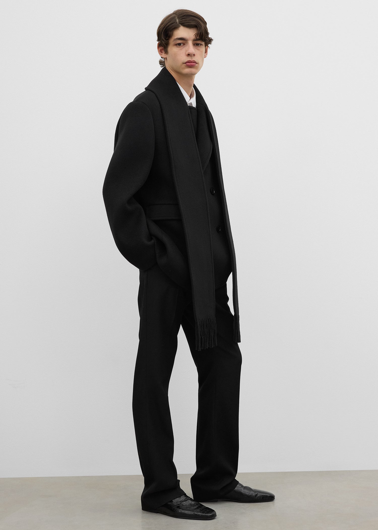 Scarf peacoat black