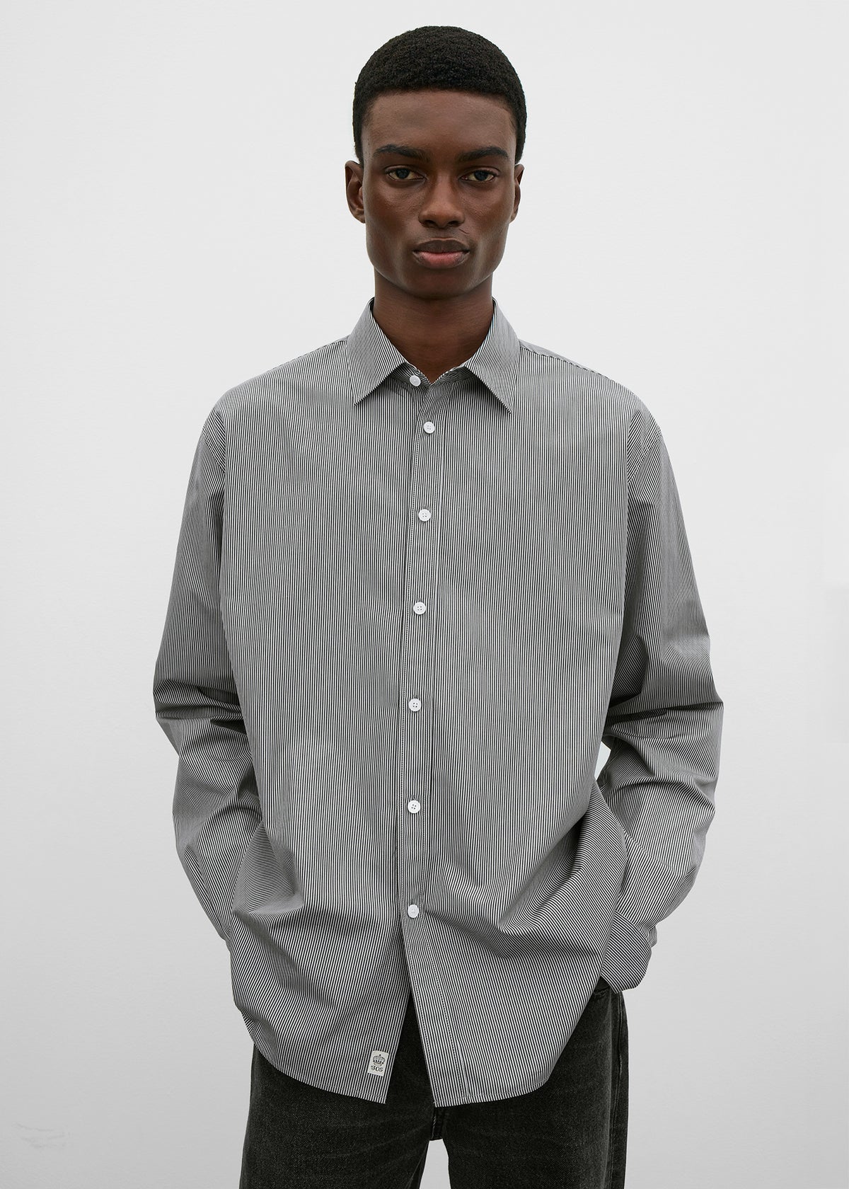 Casual shirt black/grey