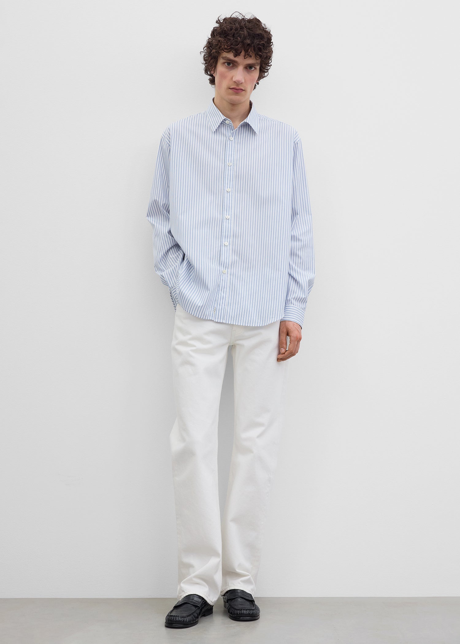 Casual shirt white/cobalt/blue