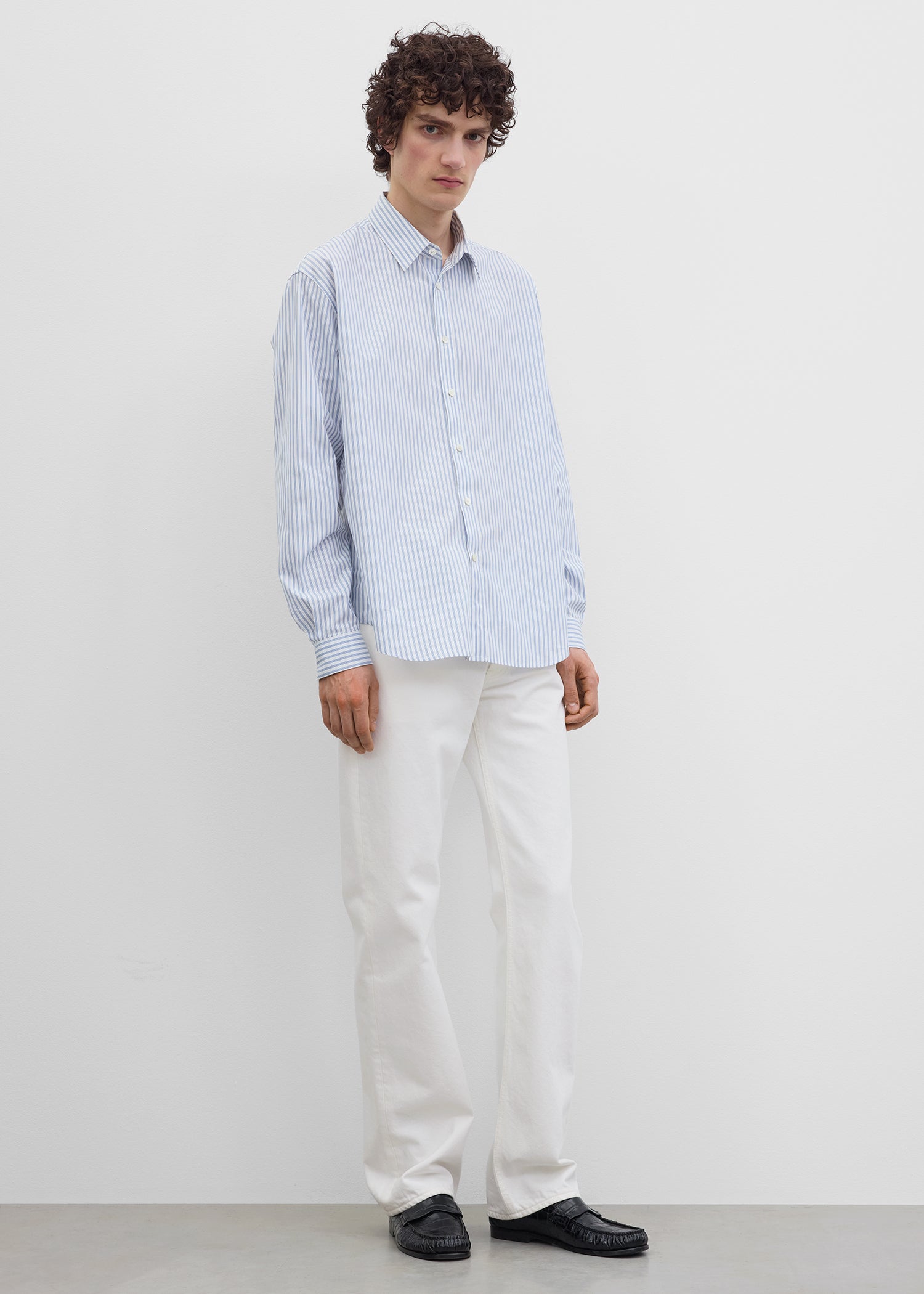 Casual shirt white/cobalt/blue