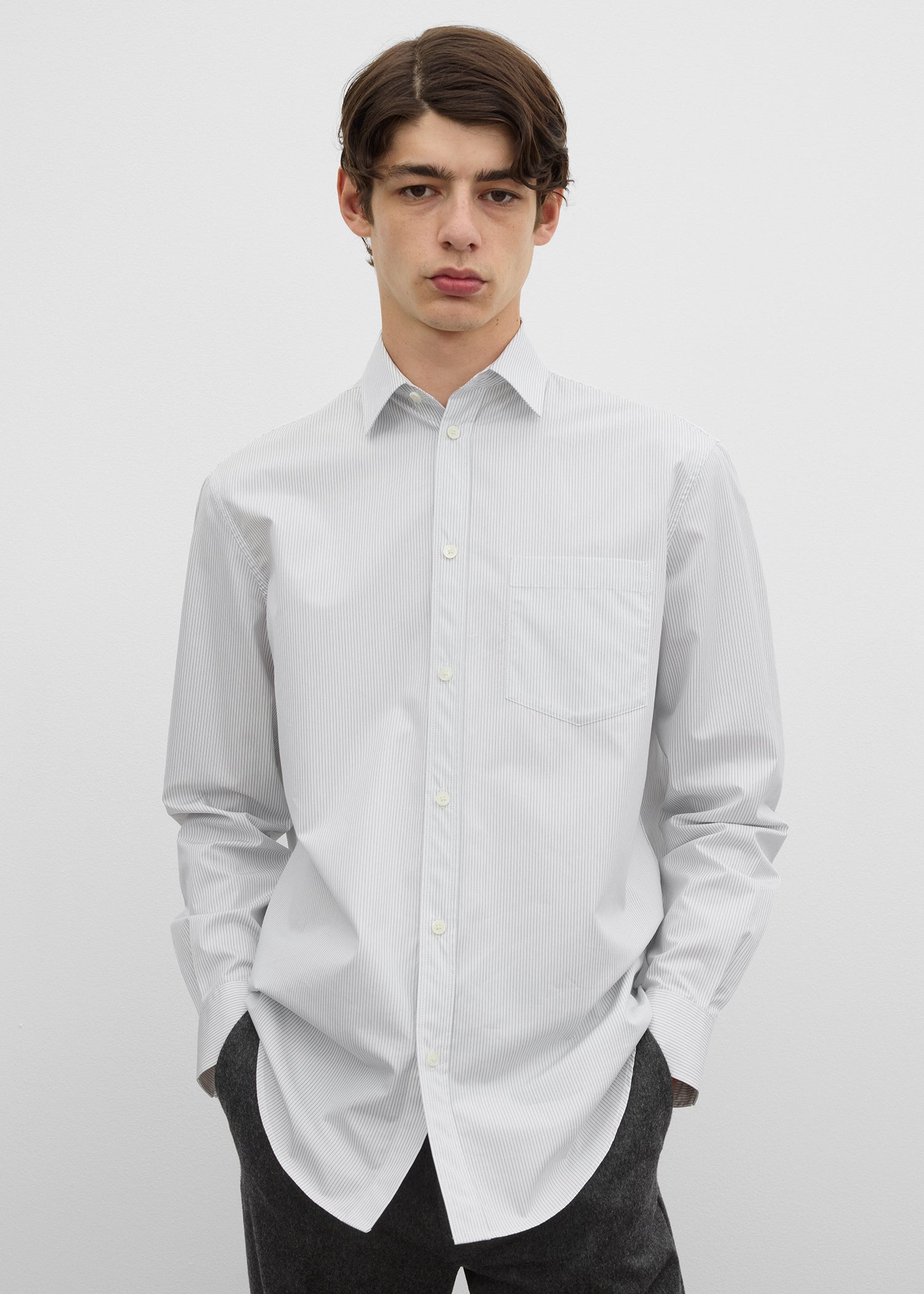 Shrunk shirt white/cobalt