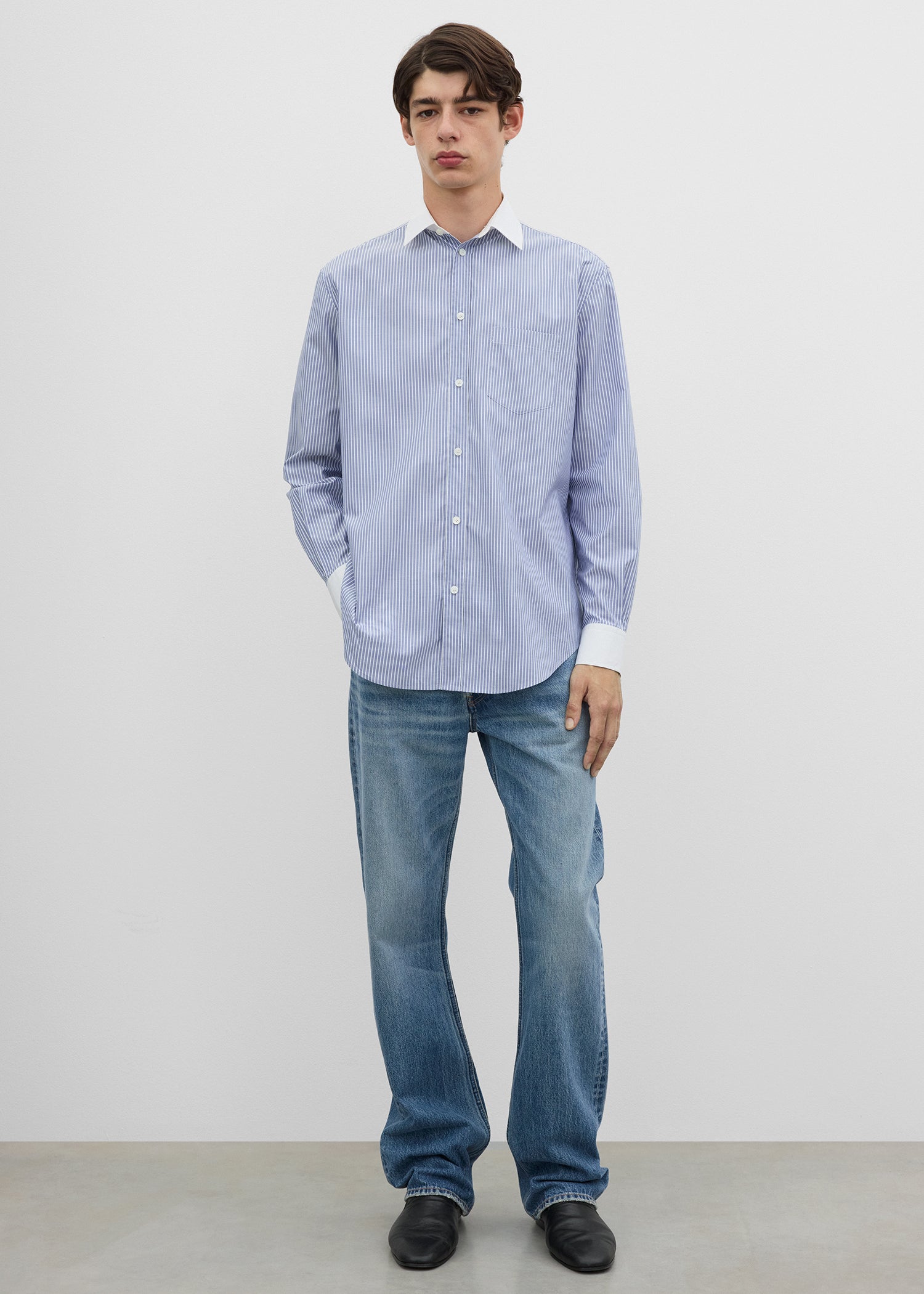 Shrunk shirt blue/white