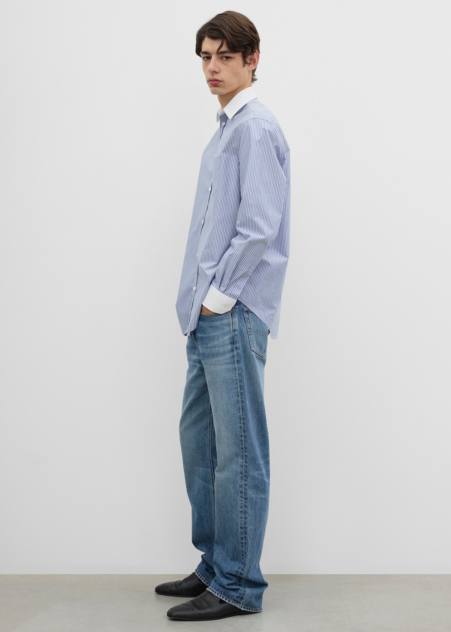 Shrunk shirt blue/white
