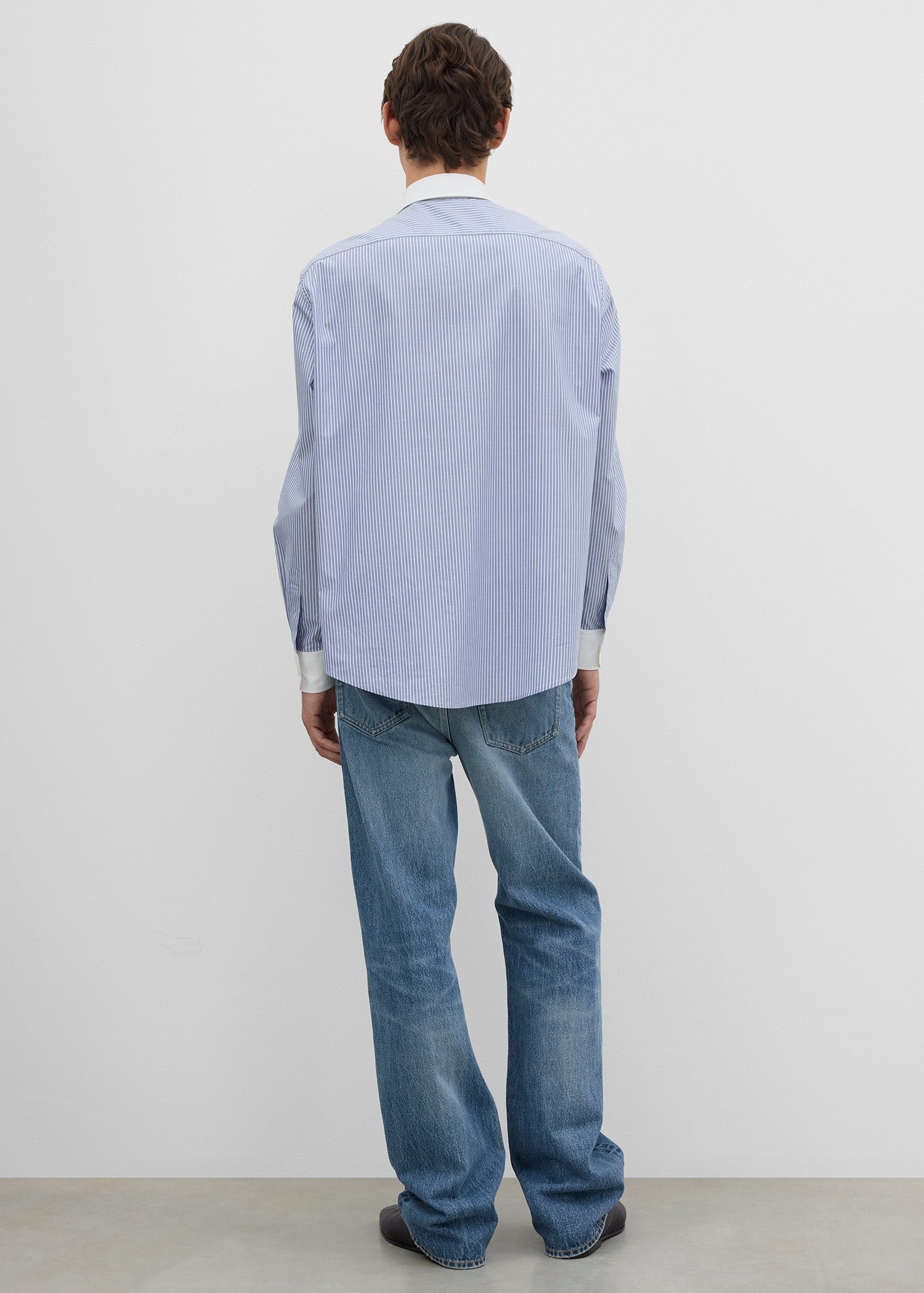 Shrunk shirt blue/white