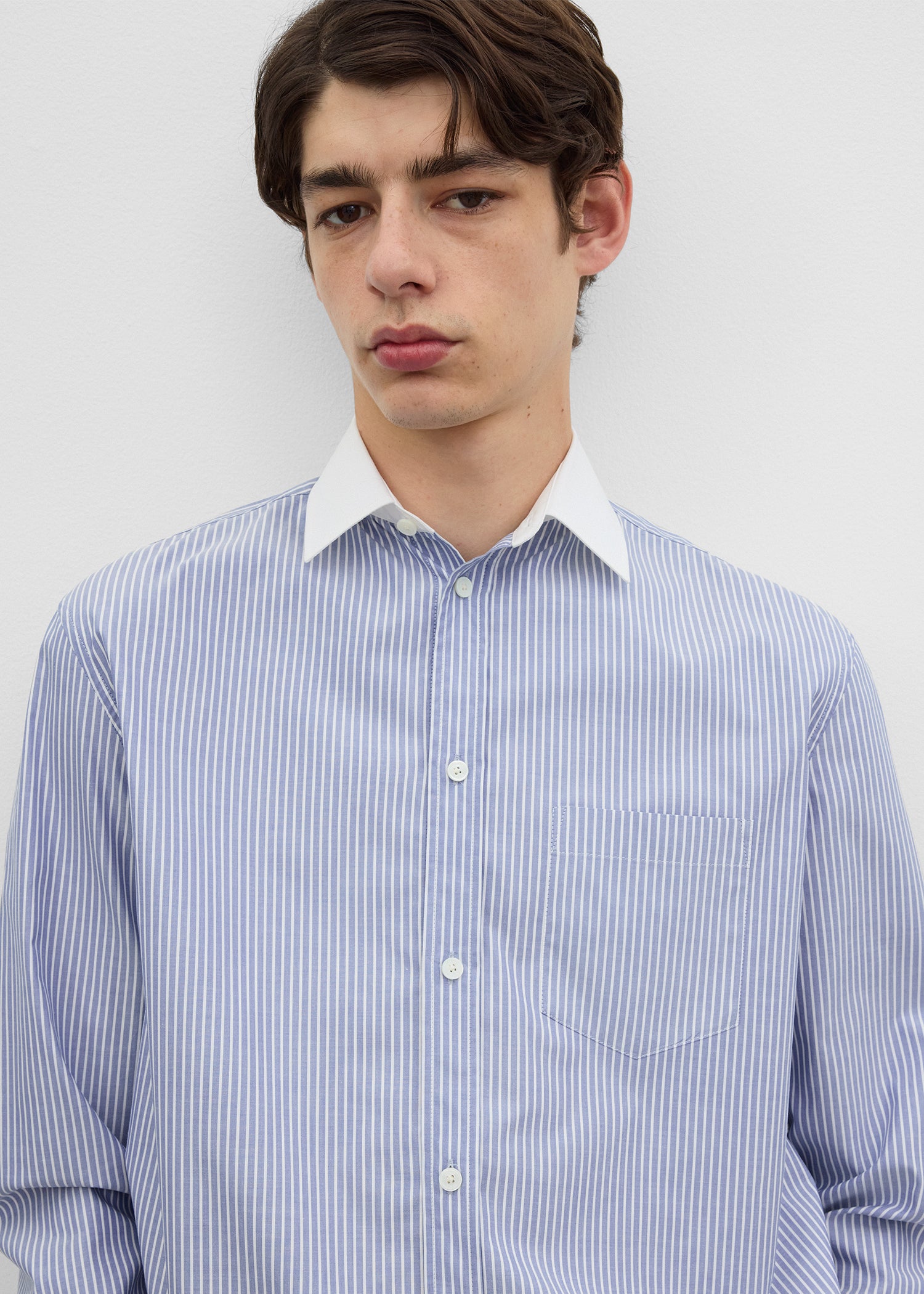 Shrunk shirt blue/white