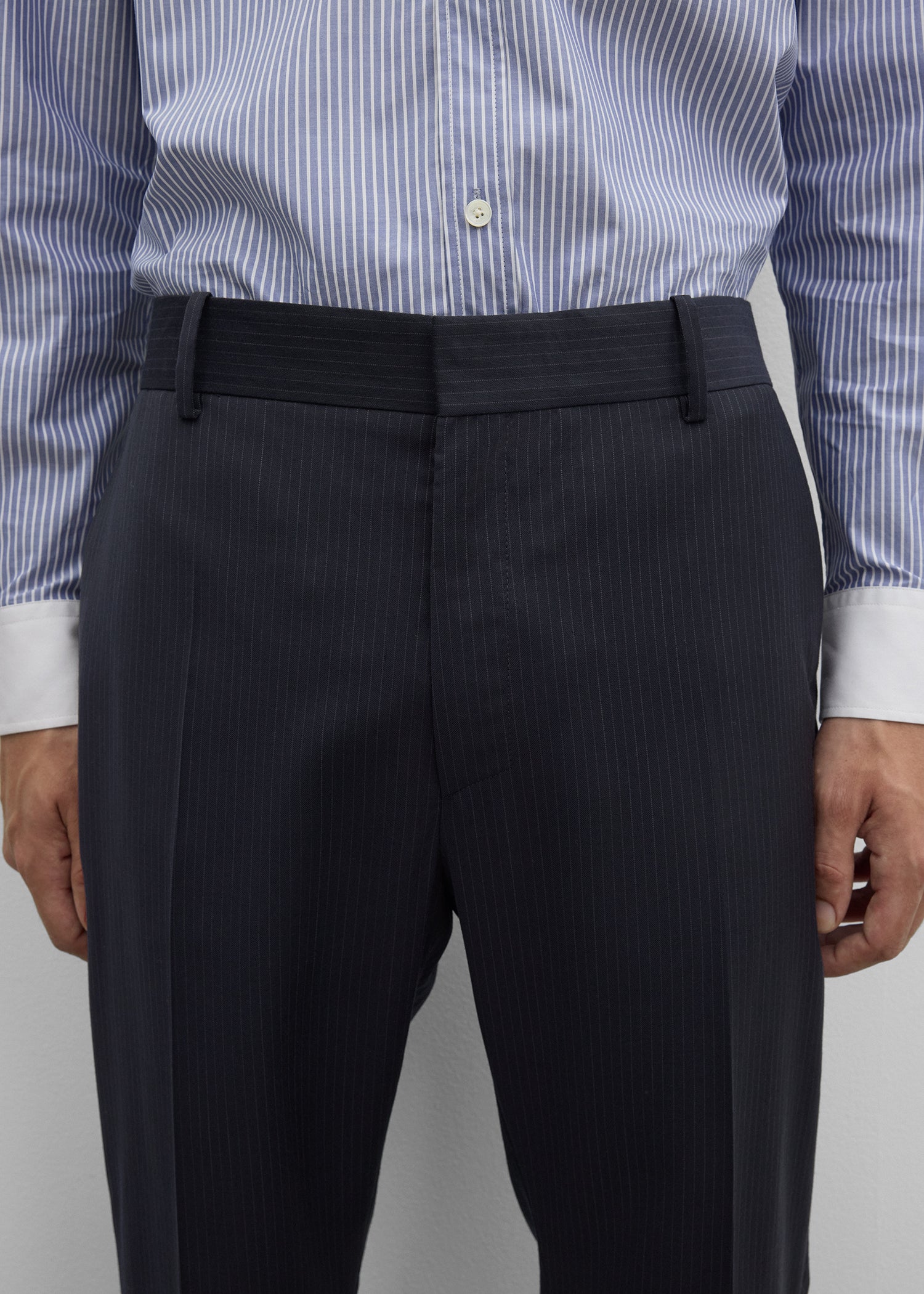 Bootcut trousers navy
