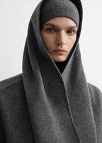 Cashmere headband grey melange