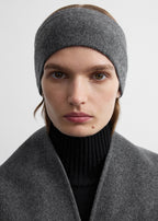 Cashmere headband grey melange