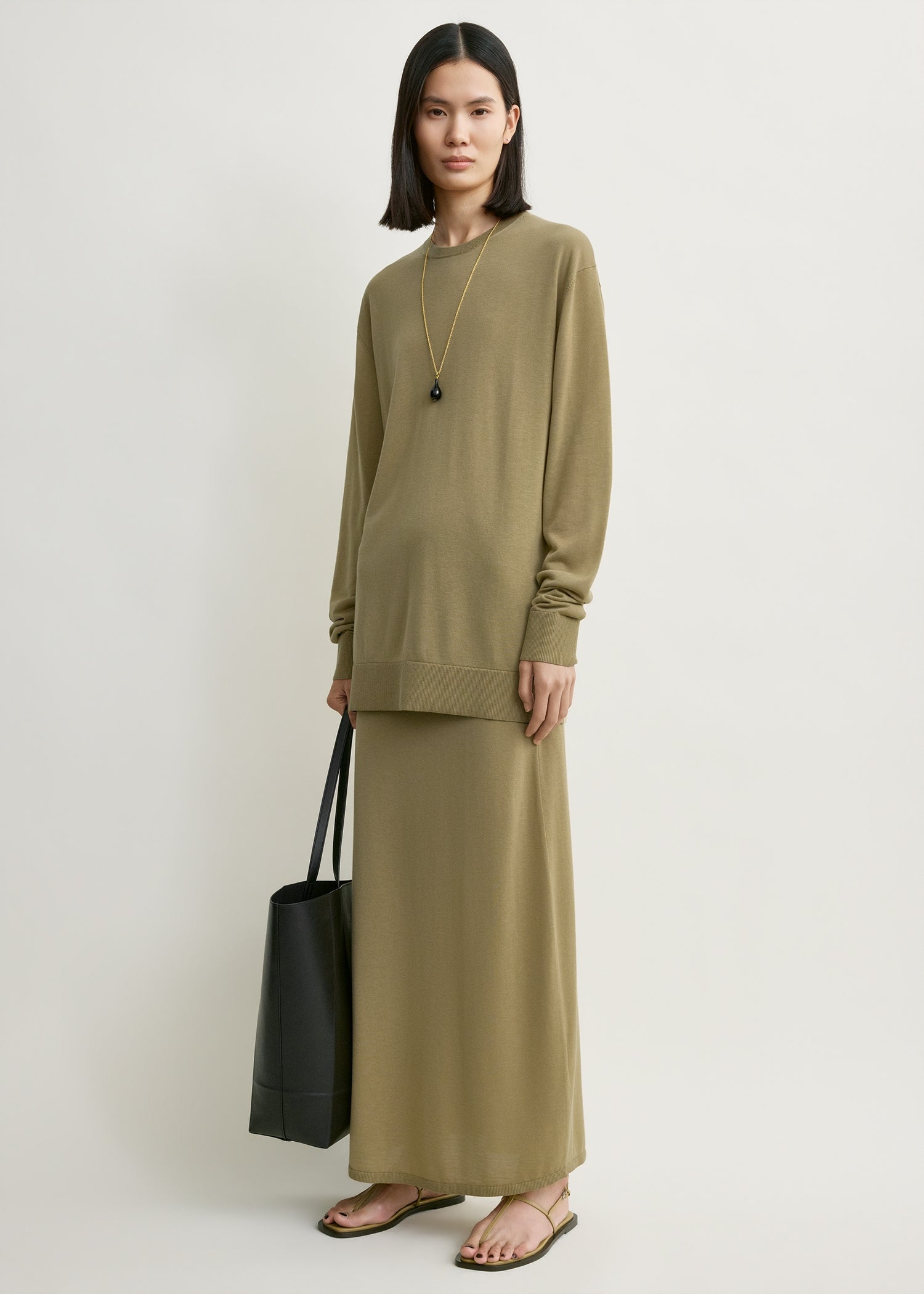 Long-sleeve tee knit desert