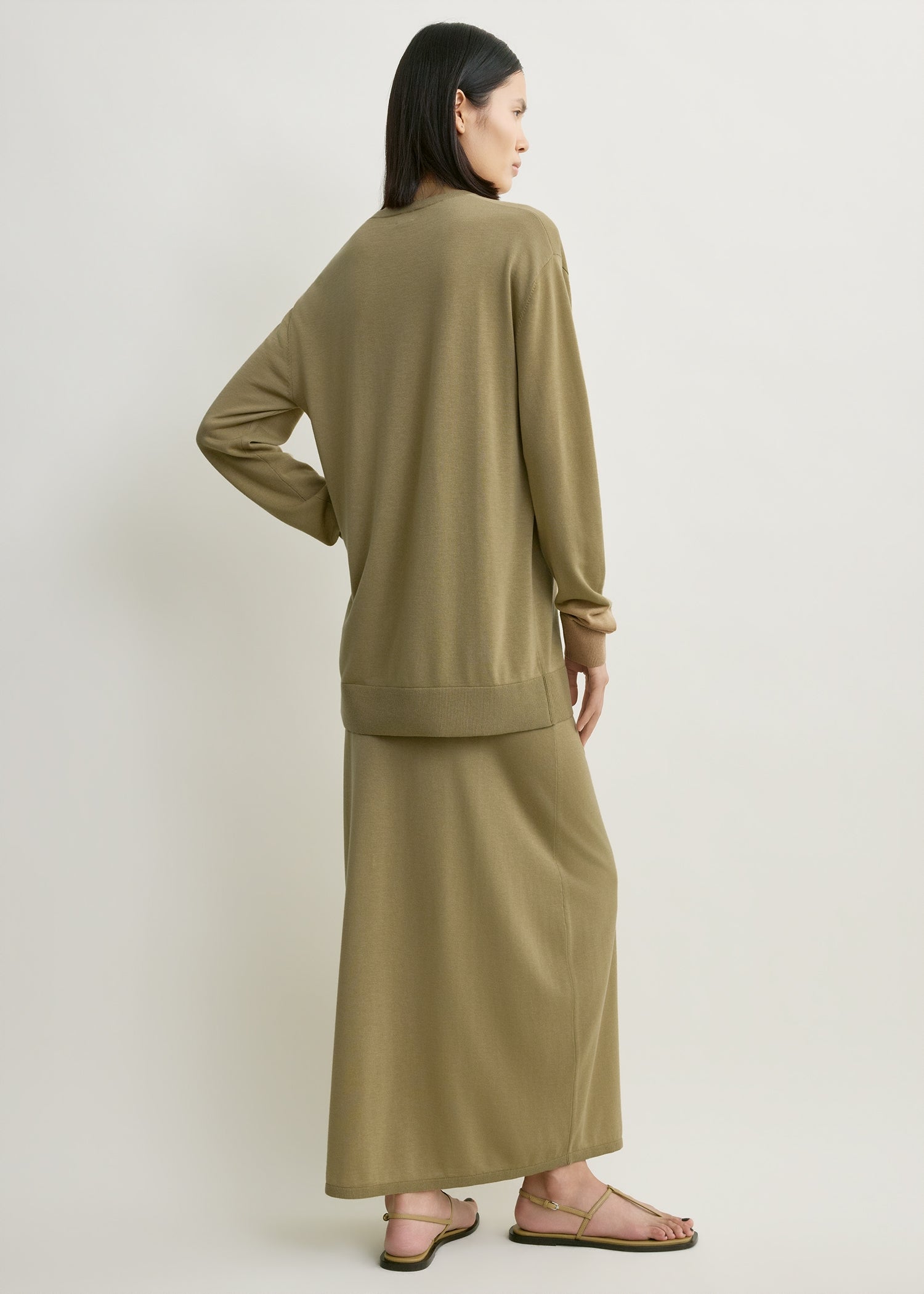 Long-sleeve tee knit desert