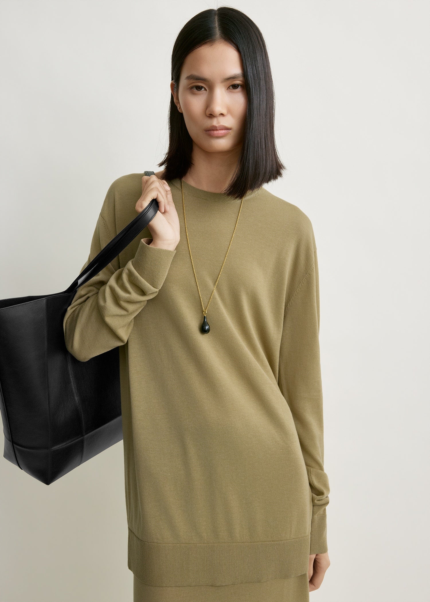 Long-sleeve tee knit desert