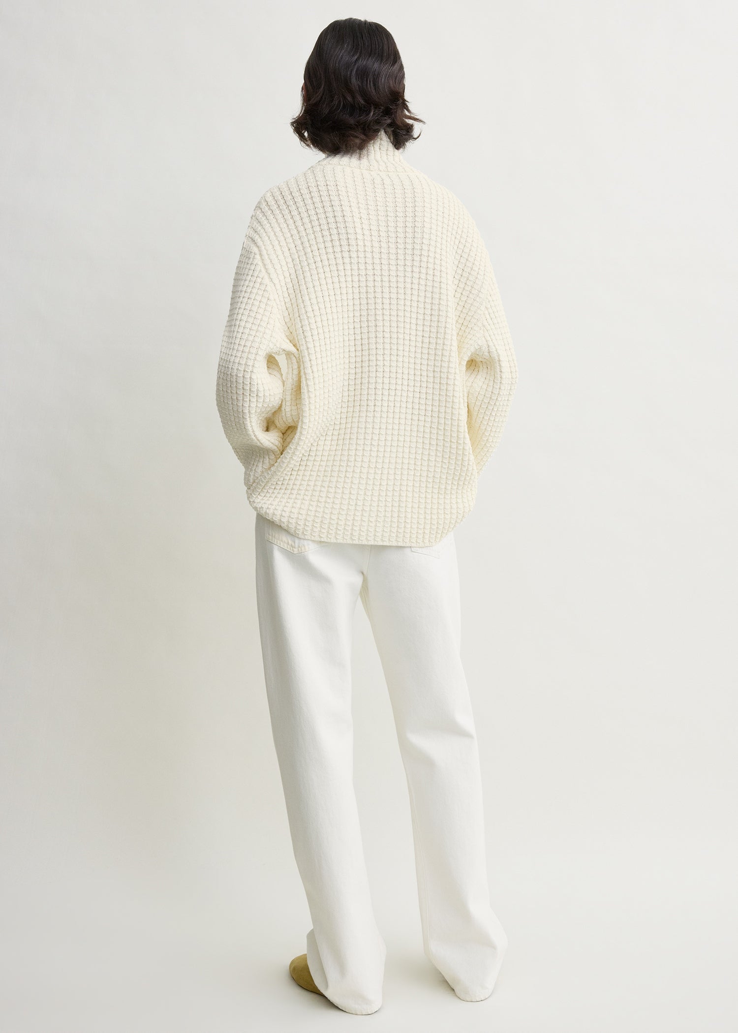 Whipstitch knit milk