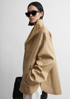Zipped country jacket fawn