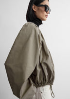 Gathered parachute coat rock