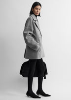 Rounded peacoat grey melange