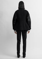 Varsity wool jacket black