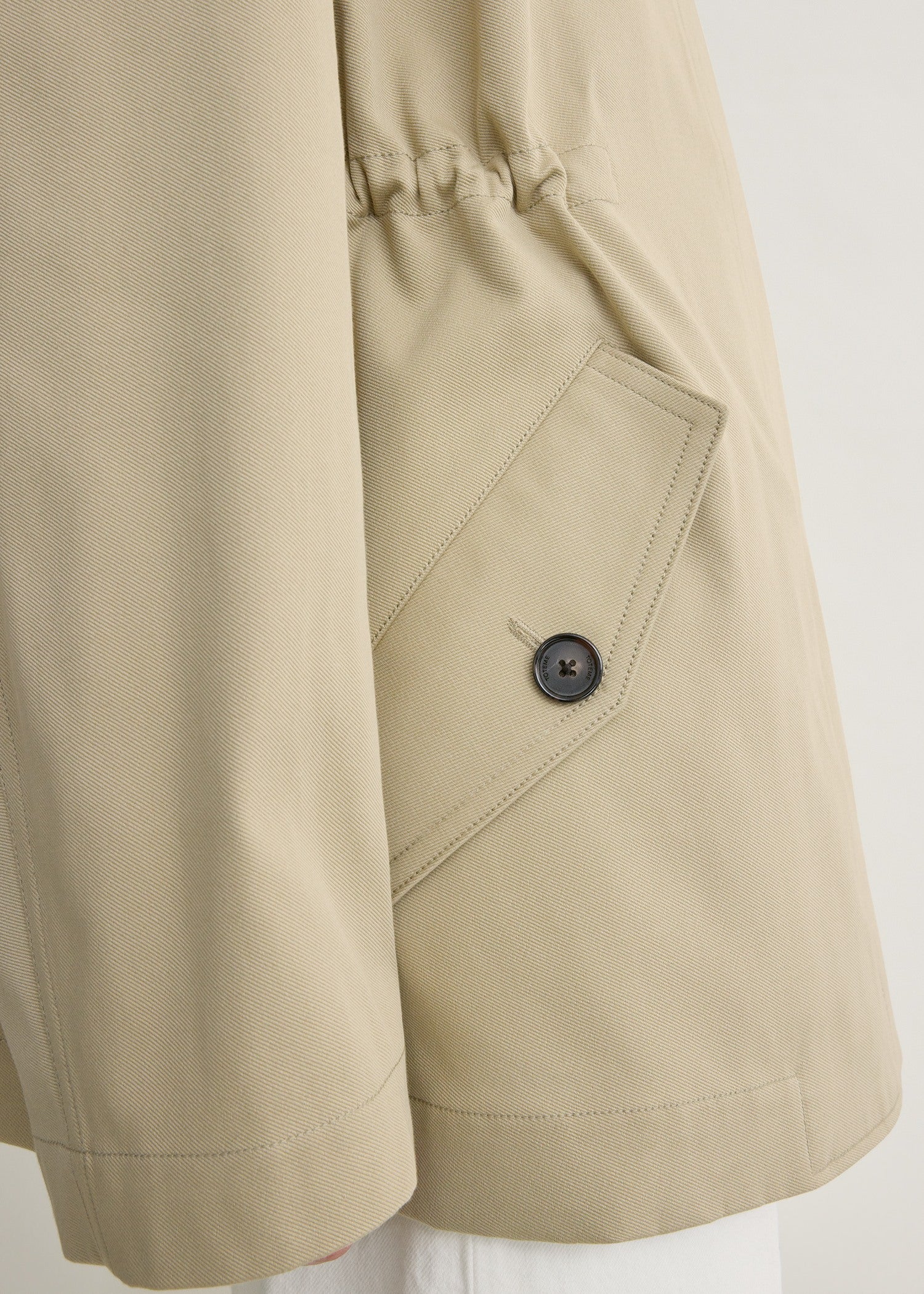 Cotton twill jacket cashew