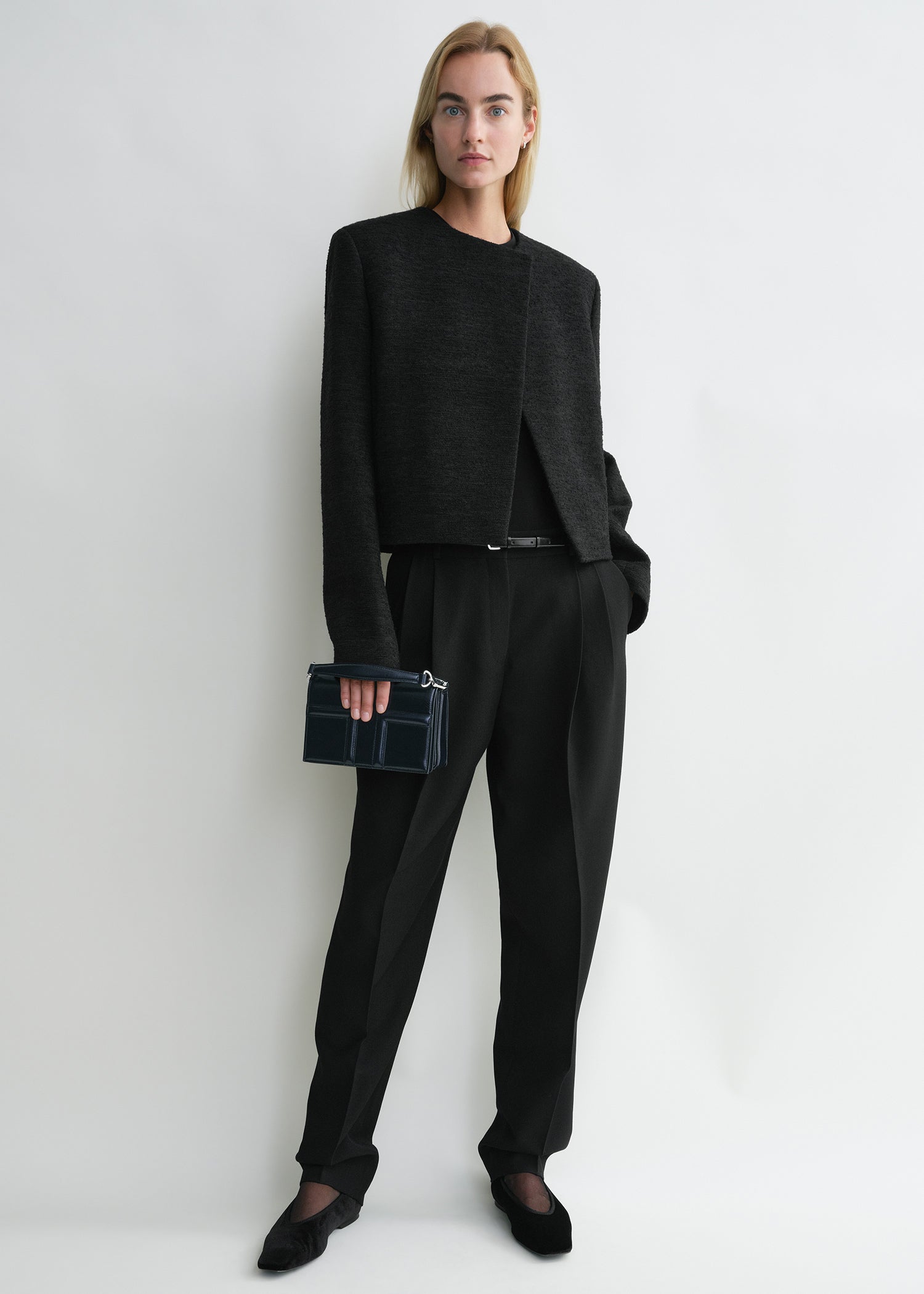 Mini T-flap naplack bag navy