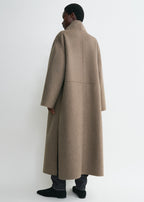 Signature wool cashmere coat oak