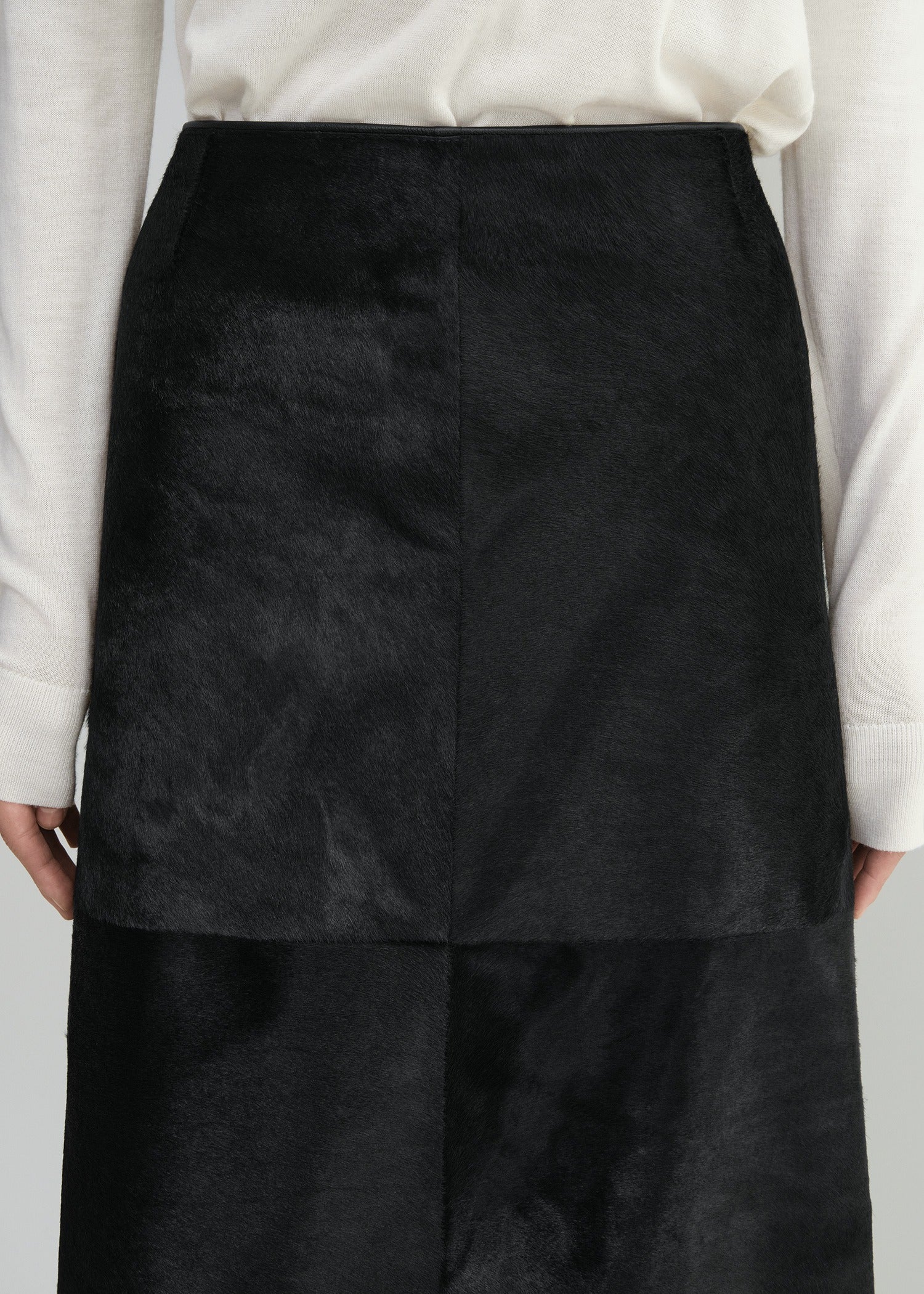 Pony hair skirt black – TOTEME
