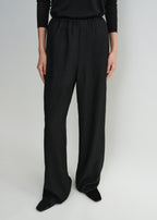 Monogram flannel pj bottoms black
