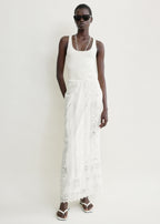 Lace sarong white