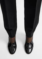 Slip naplack pumps black