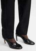 Slip naplack pumps black
