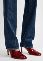 Slip naplack pumps cherry