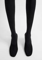 Contour suede mules black