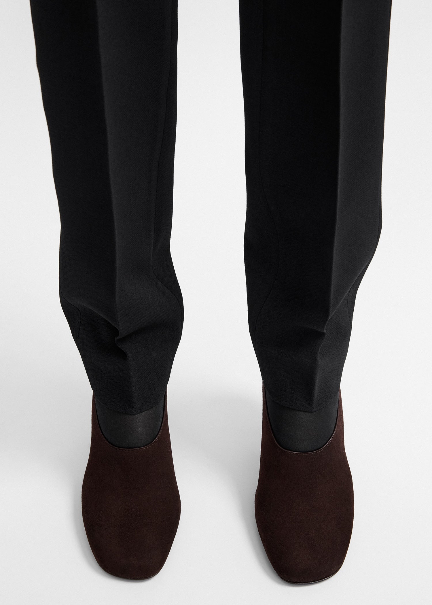 Contour suede mules brown