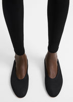 Slip jersey ballerinas black