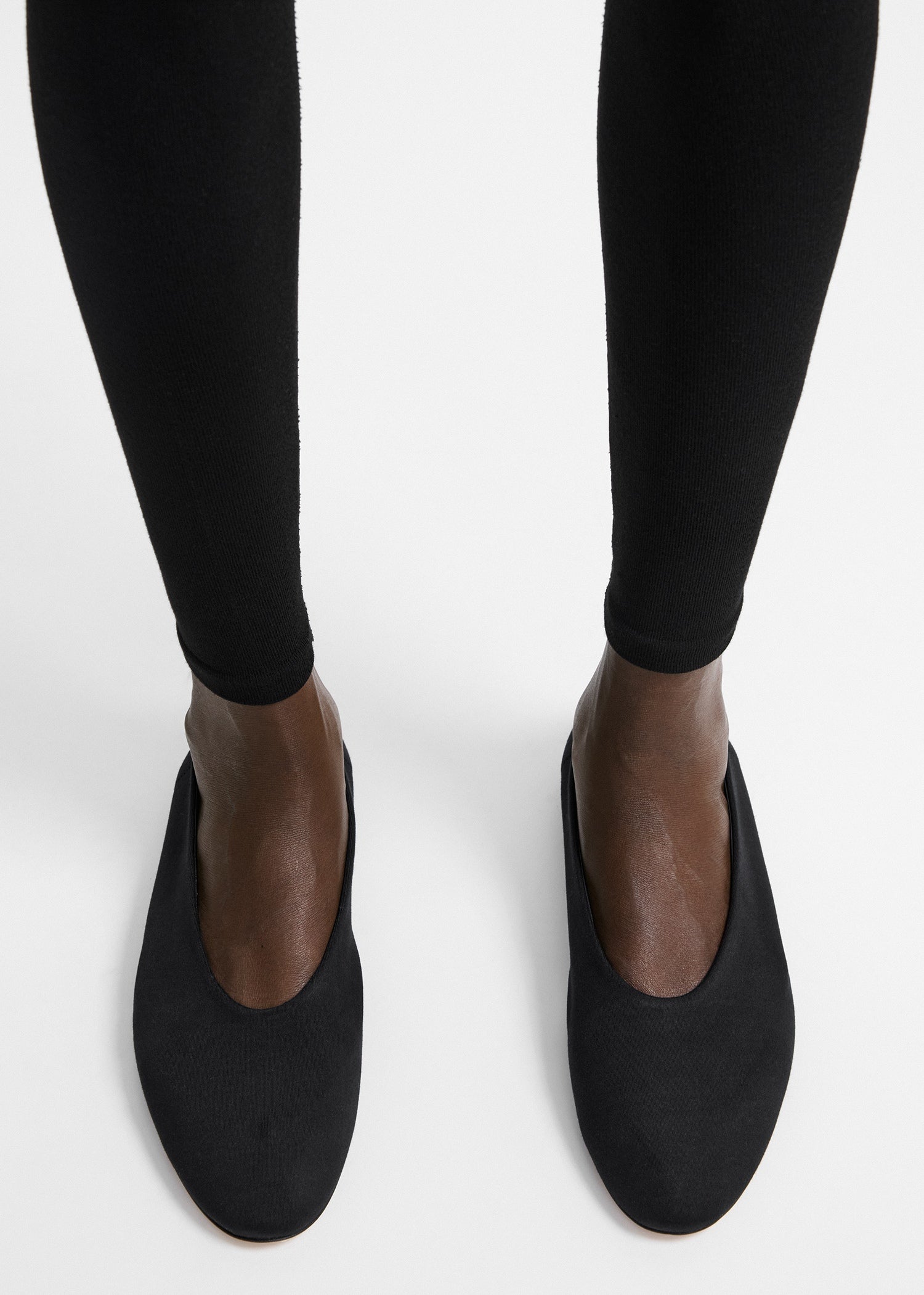 Slip jersey ballerinas black