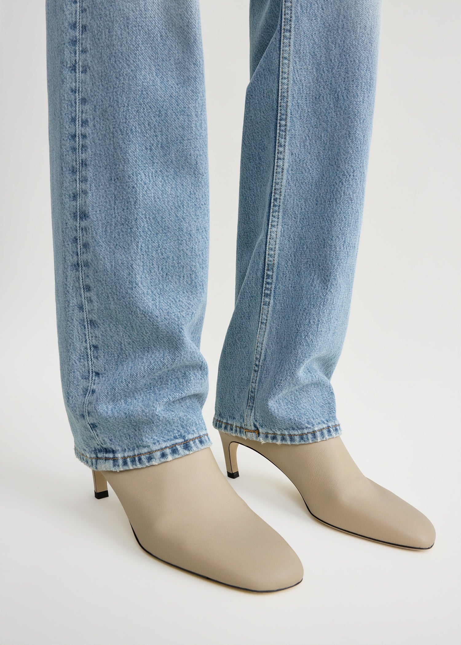 Soft nappa ankle boots chai