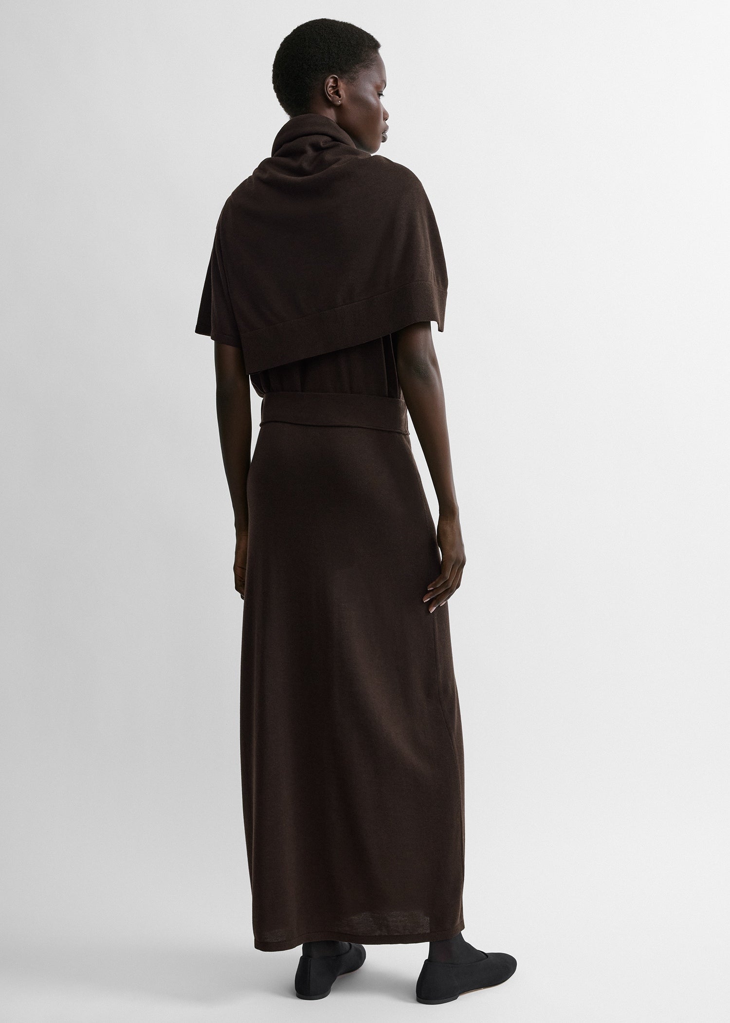Long knit skirt fondante