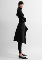 Slit scuba skirt black