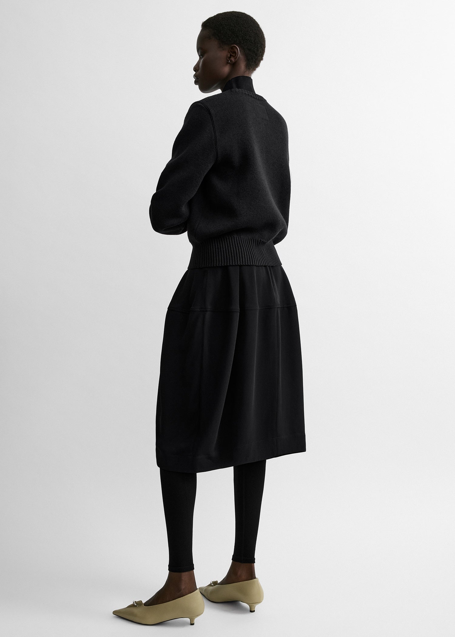 Sculptural skirt black