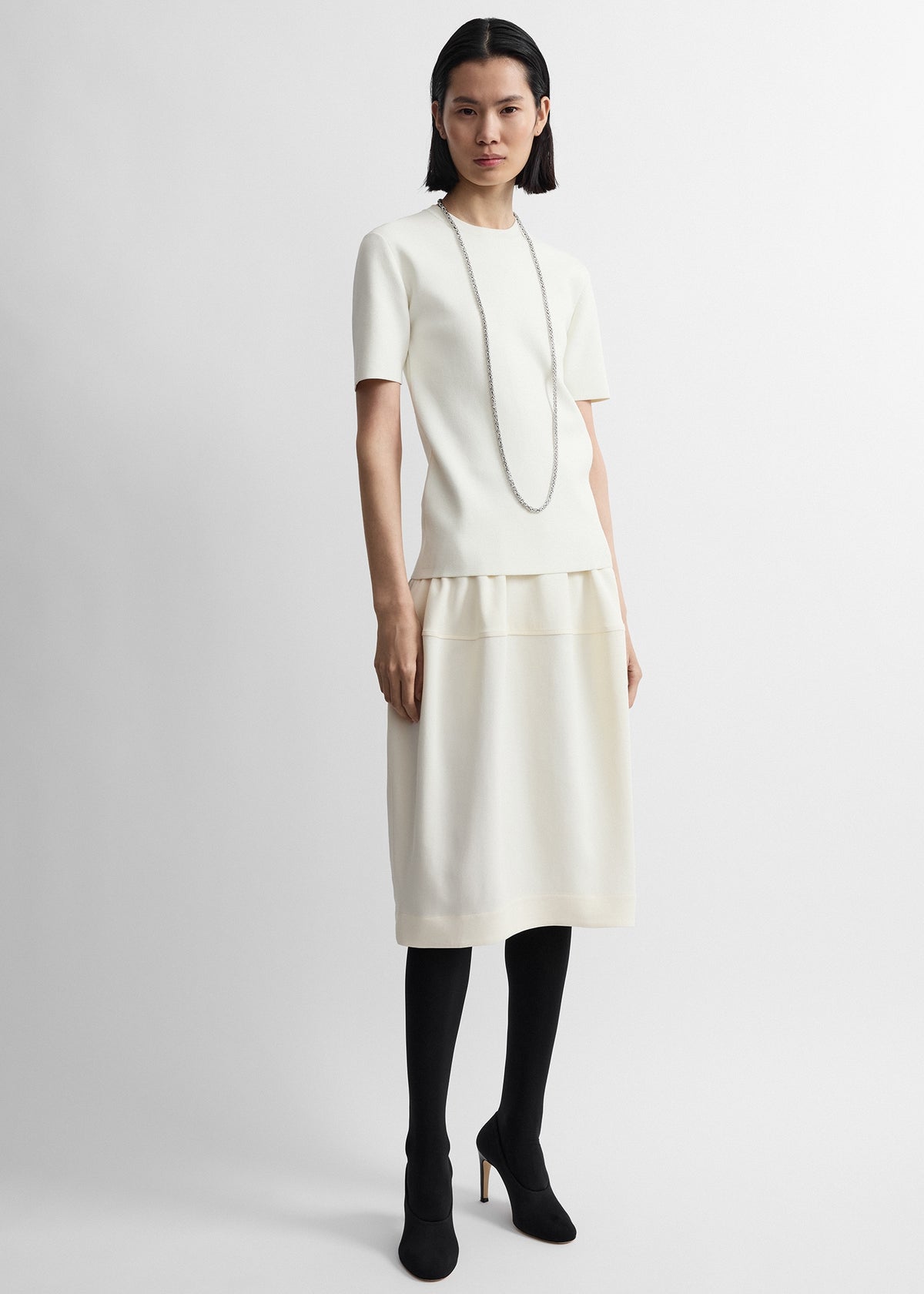 Sculptural skirt ecru