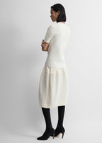 Sculptural skirt ecru