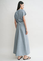 Slouch waist crinkled dress mistral