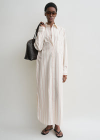 Striped tunic dress ecru/blossom