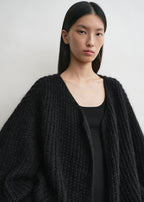 Puffed cardigan black