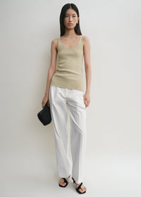 Compact knit tank desert