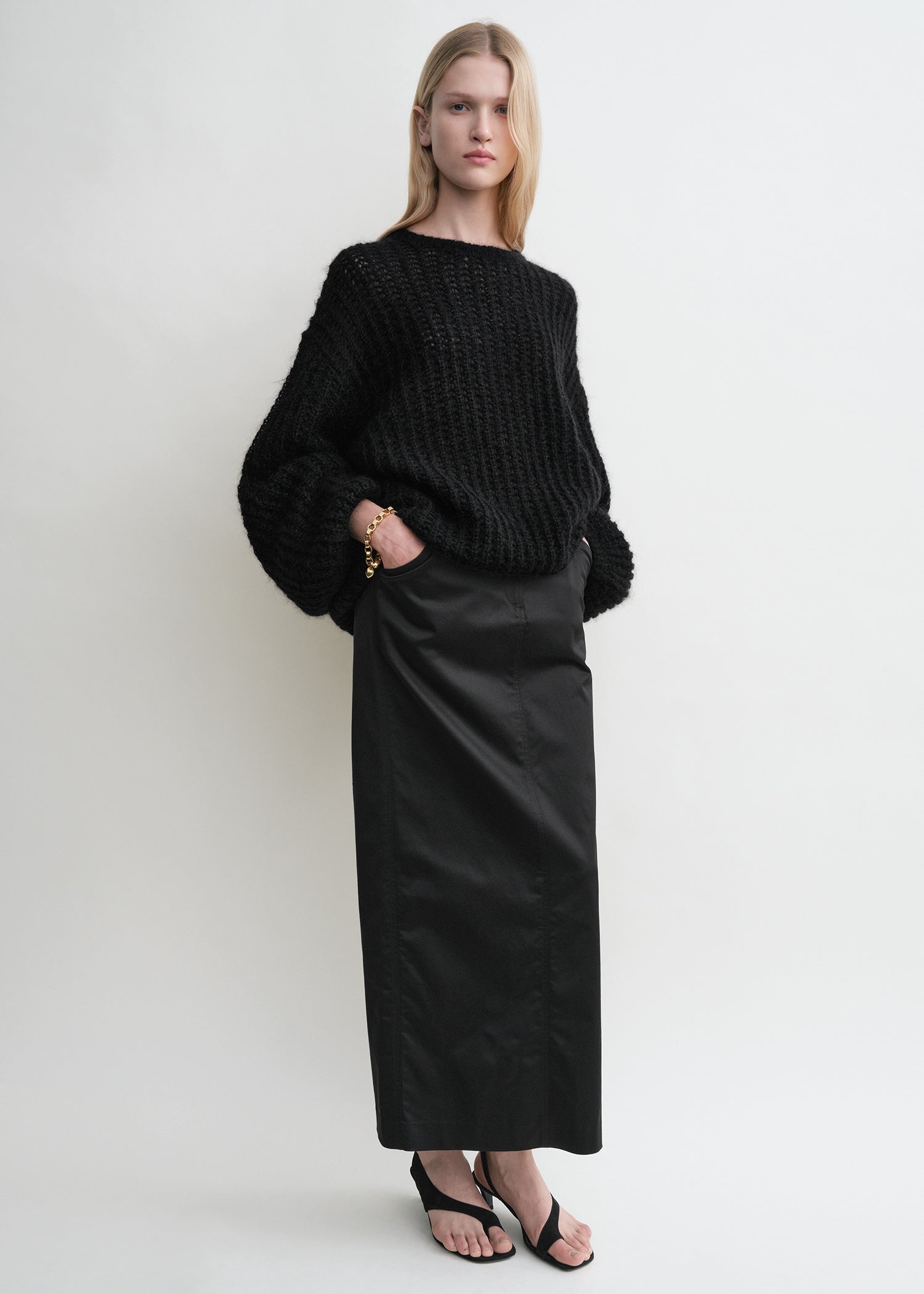 Puffed knit black from Toteme - $740