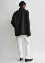 Patch pocket doublé jacket espresso