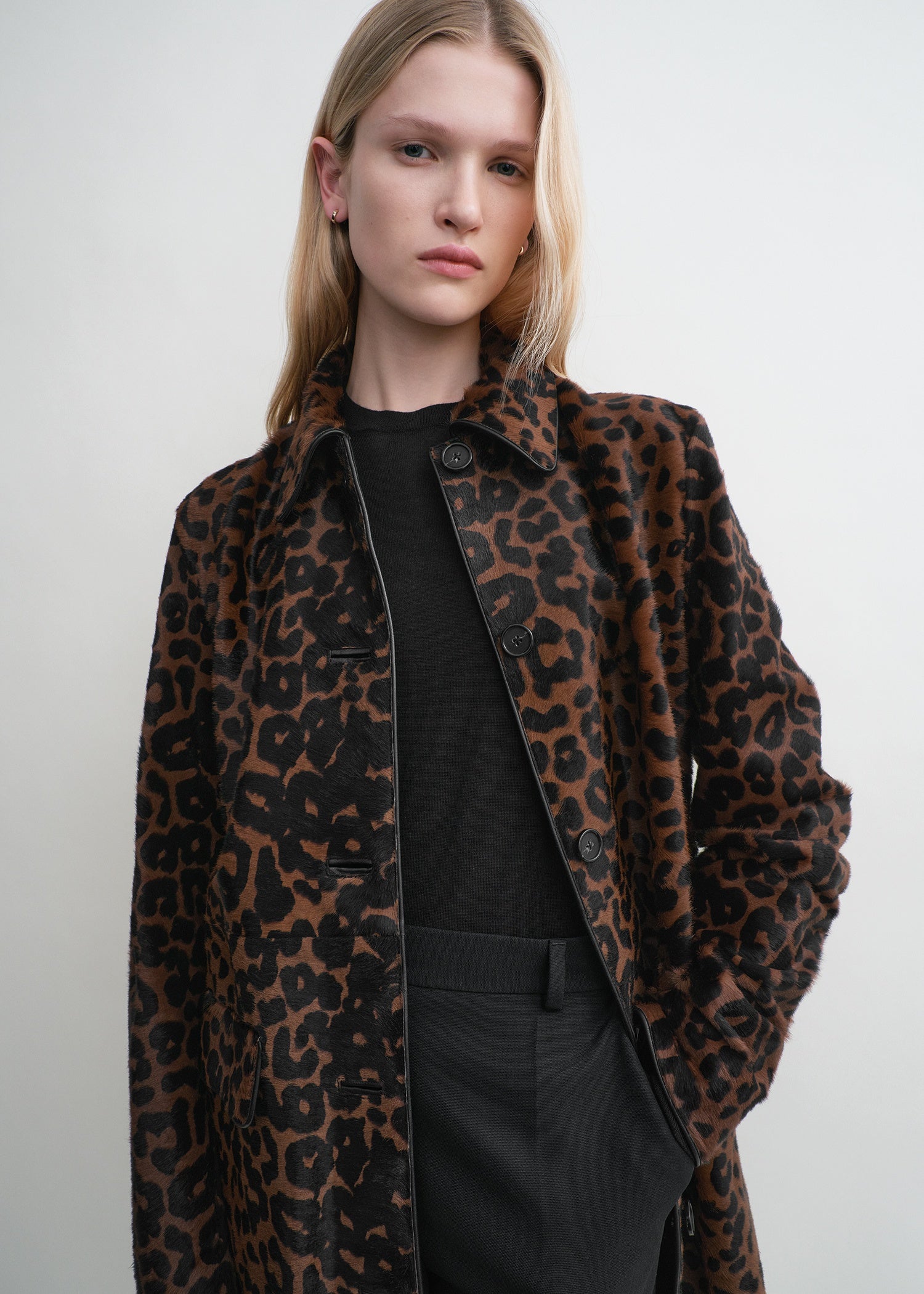Pony hair coat leopard – TOTEME