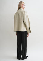 Army leather jacket peanut